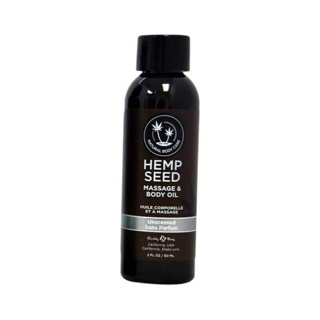 Earthly Body Massage Oil Unscented 2oz - Image 1