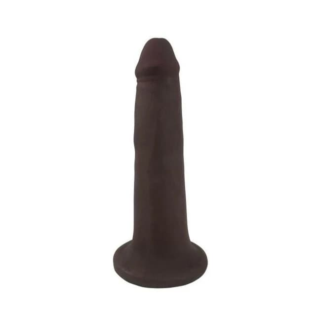 Easy Riders 7" Slim Bioskin Dildo Chocolate - Image 1