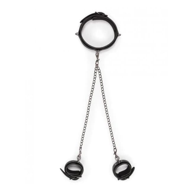 Easy Toys Collar & Ankle Restraint Set Black - Image 1