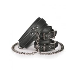 Easy Toys Collar & Ankle Restraint Set Black, image 3