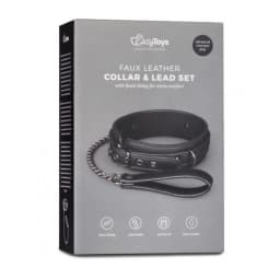 Easy Toys Fetish Collar & Lead Set Black, image 2