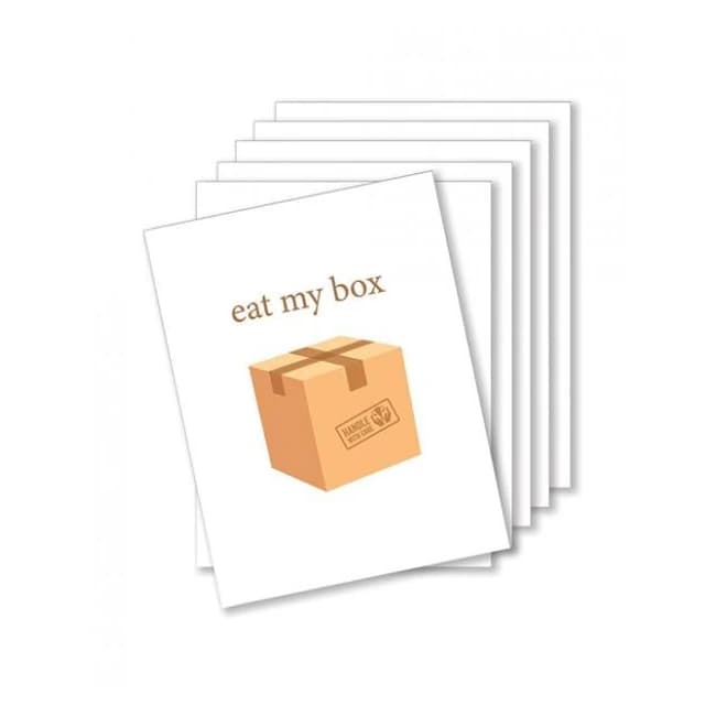 Eat My Box Naughty Greeting Card - Pack of 6 - Image 1