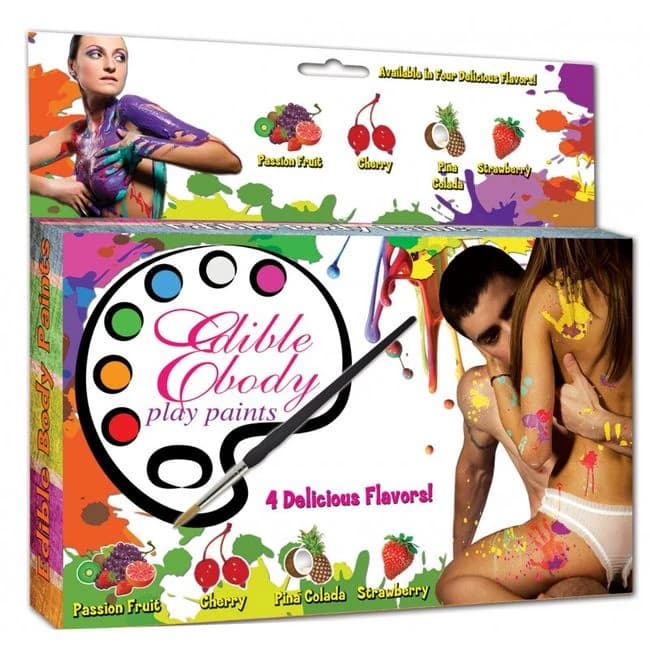 Edible Body Paints 4 Pack Box - Image 1