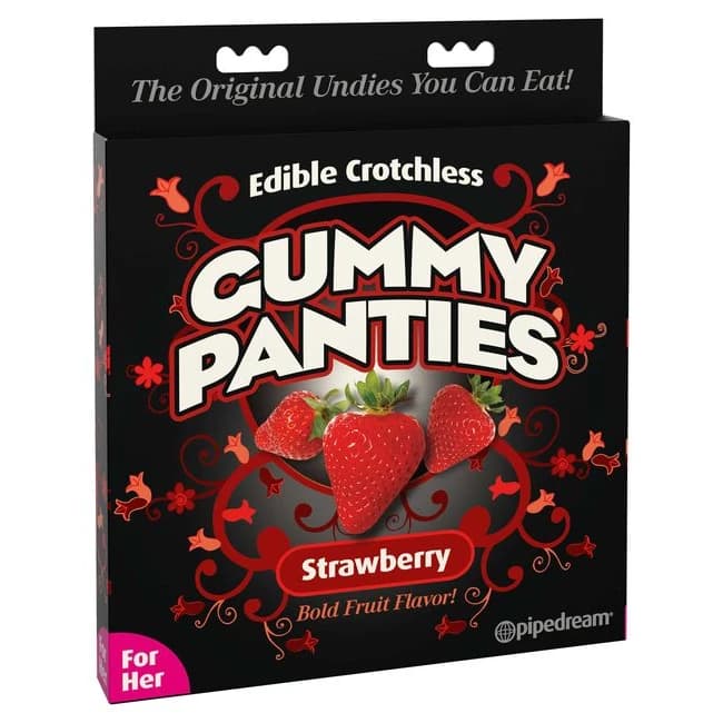 Edible Crotchless Gummy Panties-strawberry - Image 1