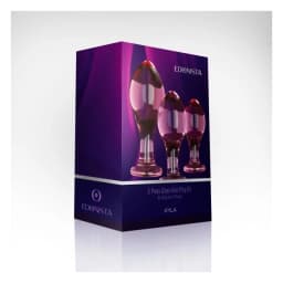 Edonista Kyla 3 pc Glass Anal Plug Kit, image 2