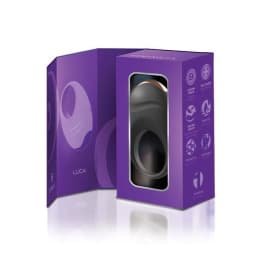 Edonista Luca Vibrating Penis Ring Black, image 1