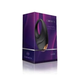 Edonista Luca Vibrating Penis Ring Black, image 3