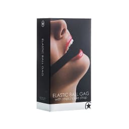 ELASTIC BALL GAG BLACK  - Image 1