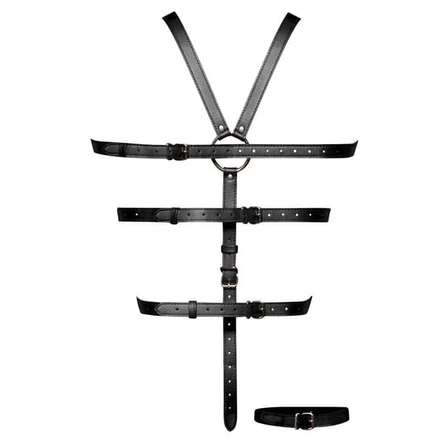 Ellona Tie Me Up 1pc Harness Set Black O/s - Image 2