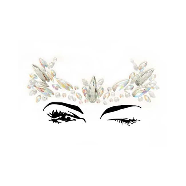 Elora Adhesive Face Jewels Sticker (6pk) - Image 1