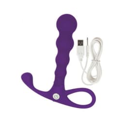 Embrace Beaded Anal Probe Purple, image 1