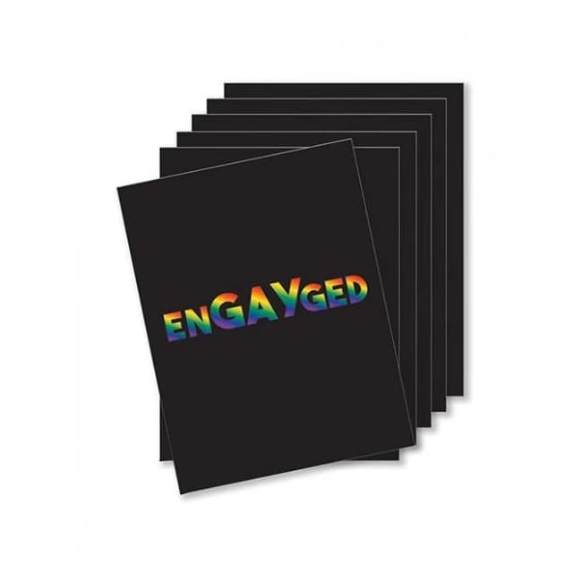 Engayged Naughty Greeting Card - Pack of 6 - Image 1