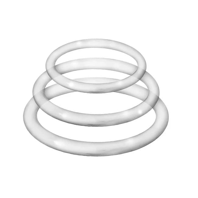 Enhancer Silicone Cockrings Clear - Image 1