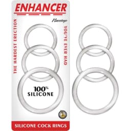 Enhancer Silicone Cockrings Clear, image 3