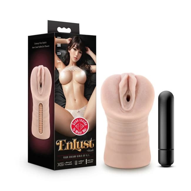 Enlust Ayumi Vibrating Stroker Beige - Image 1