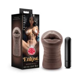 Enlust Krystal Vibrating Stroker Brown, image 4