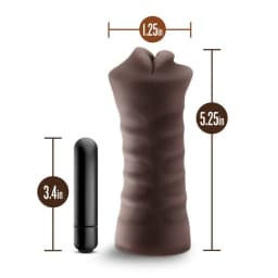 Enlust Krystal Vibrating Stroker Brown, image 5