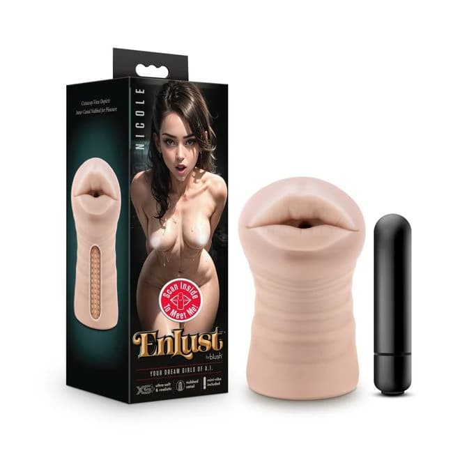 Enlust Nicole Vibrating Stroker Beige - Image 1