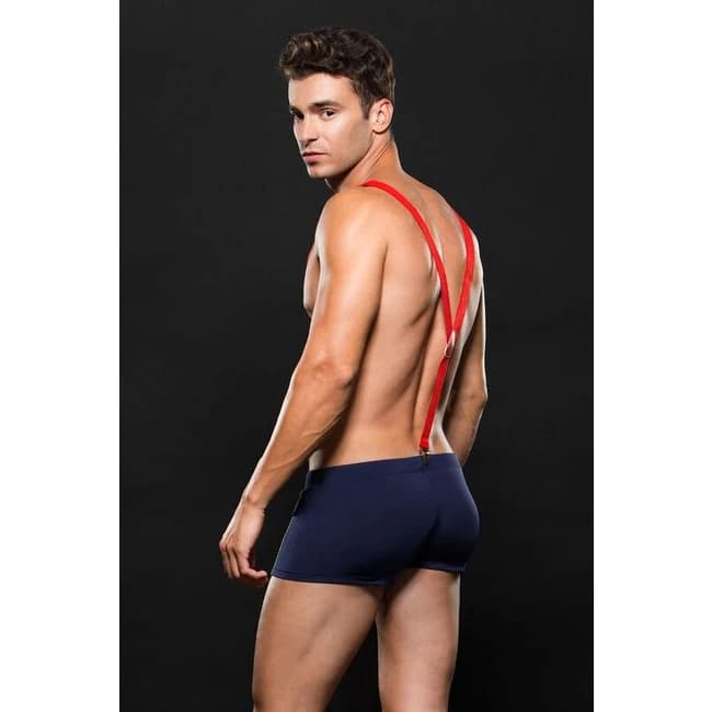 ENVY FIREMAN BOTTOM W/ SUSPENDERS 2PC L/XL  - Image 1