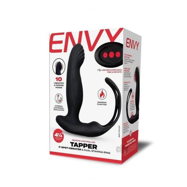 Envy Toys Remote Tapper P Spot Dual Ring - Image 1