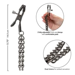 Euphoria Chain Nipple Clamps, image 4