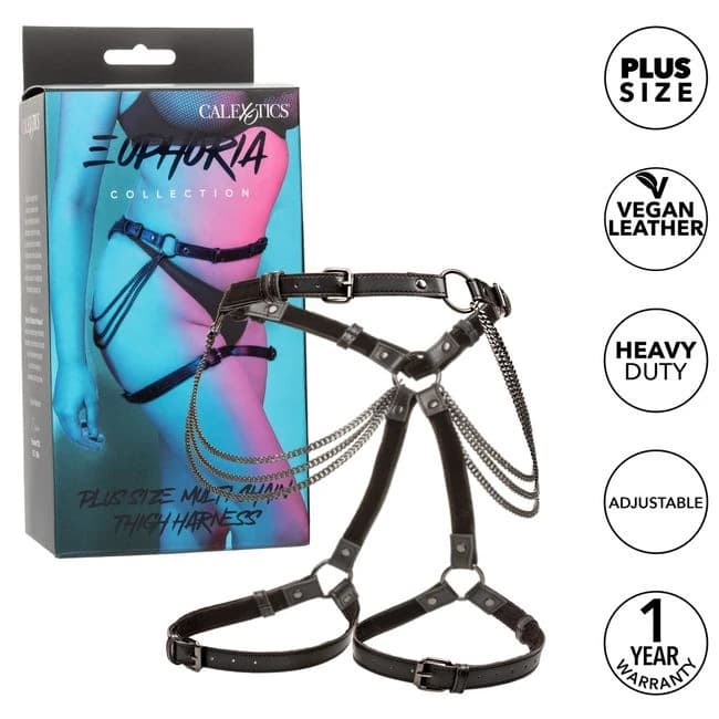 Euphoria Plus Size Multi Chain Thigh Harness - Image 6