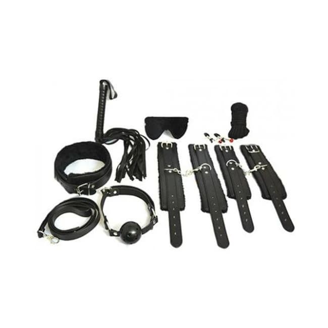 Everything Bondage 12 Piece Kit - Black - Image 1