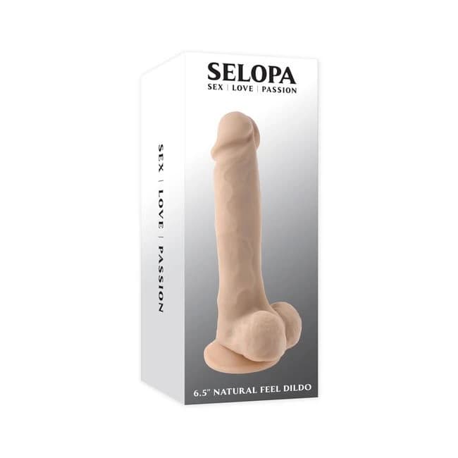 EVOLVED 6.5 IN NATURAL FEEL DILDO LIGHT  - Image 1