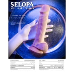 Evolved 6.5 in Natural Feel Dildo, image 5
