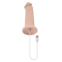 Evolved 7in Girthy Vibrating Dong Light, image 8