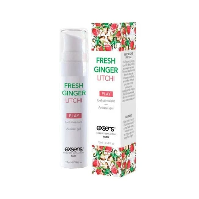 Exsens Arousal Gel Fresh Ginger Lychee 0.5 Oz. - Image 1