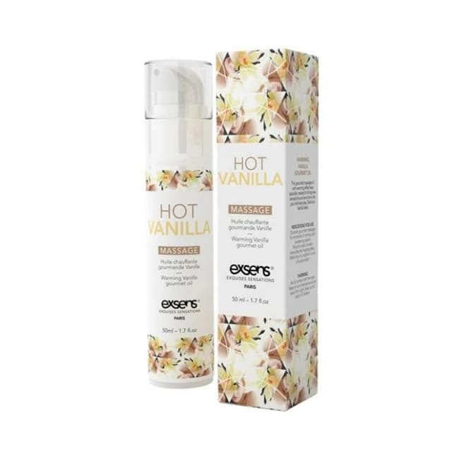 Exsens of Paris Massage Oil Hot Vanilla 1.7oz - Image 1