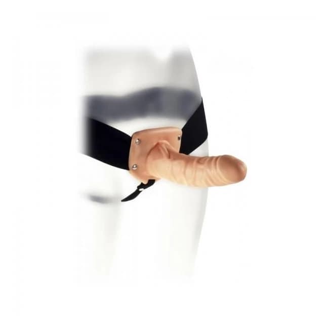 Extender Hollow Strap on Kinx 6 Inches Beige - Image 1