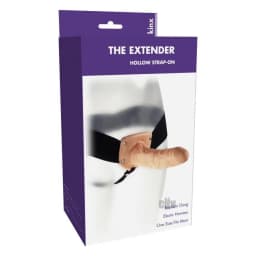 Extender Hollow Strap on Kinx 6 Inches Beige, image 2