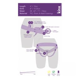 Extender Hollow Vibrating Strap on Kinx, image 3