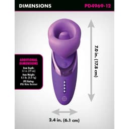Fantasy for Her Pleasure Sucker - Purple, image 3