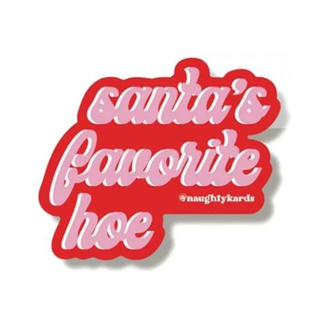 Fav Hoe Holiday Sticker - Pack of 3 - Image 1