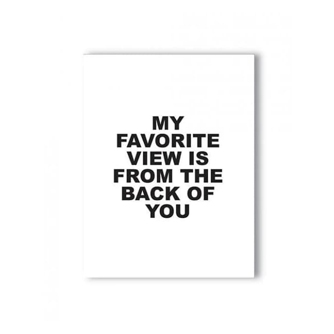 Favorite View Naughty Greeting Card - Image 1