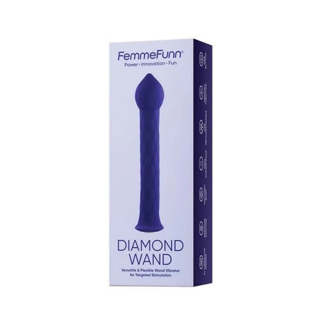 Femmefunn Diamond Wand Dark Purple - Image 1