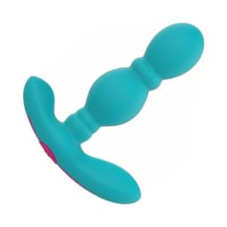 Femmefunn Vibrating Butt Plug Turquoise Blue, image 3