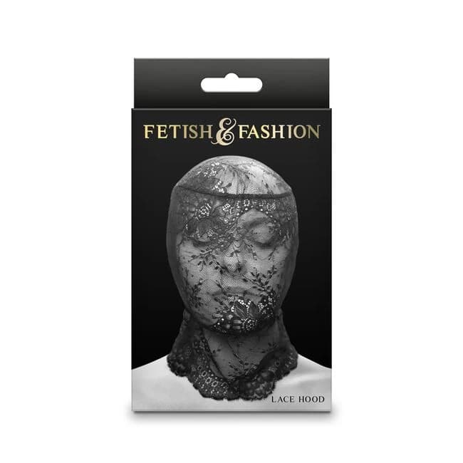 Fetish & Fantasy Lace Hood Black - Image 2