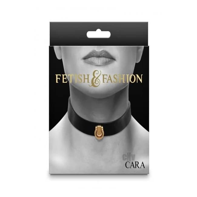 Fetish Fashion Cara Collar Blk/gld - Image 1