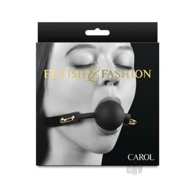 Fetish & Fashion Carol Ball Gag Black - Image 1