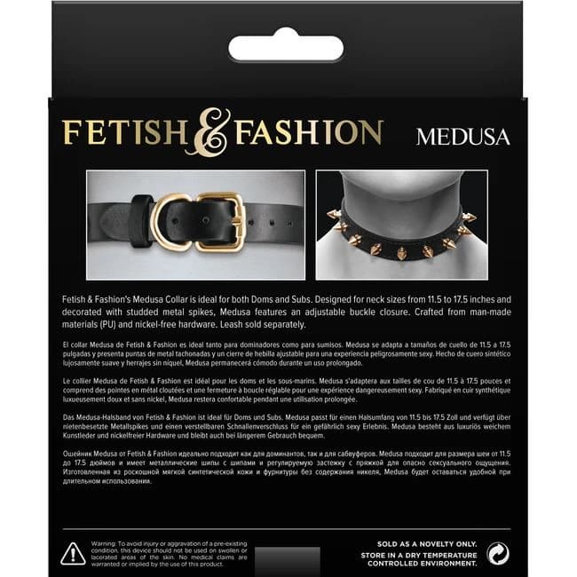 Fetish & Fashion Medusa Collar Black - Image 1