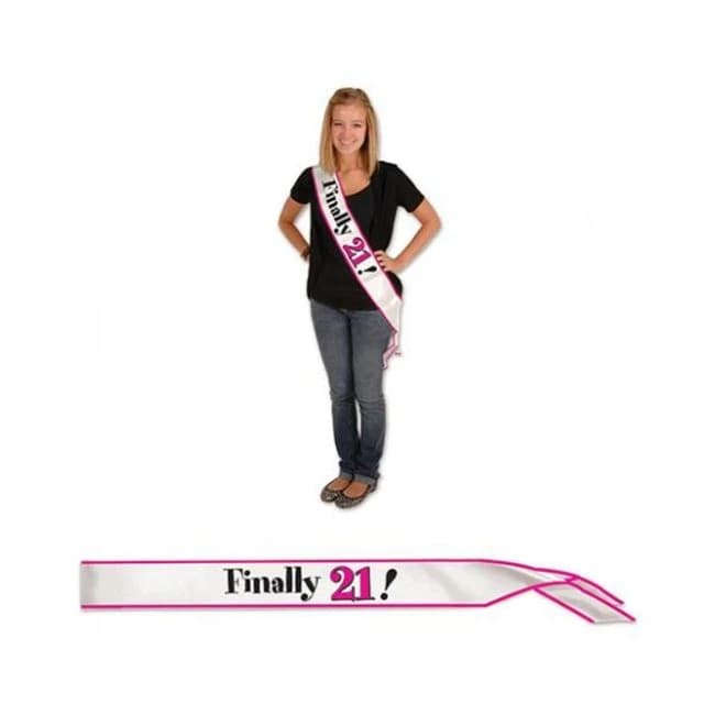 Finally 21! Satin Sash - Image 1