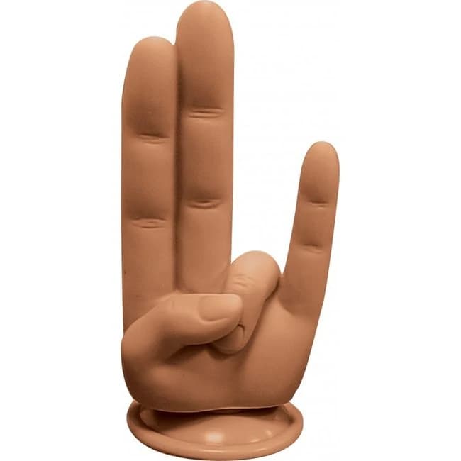 Finger Fest Dildo the Shocker Tan - Image 1