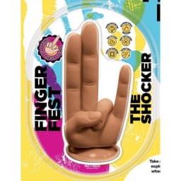 Finger Fest Dildo the Shocker Tan, image 2