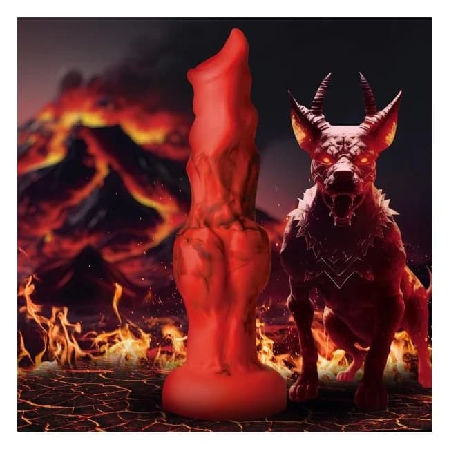 Fire Hound Silicone Dildo - Large - Image 1