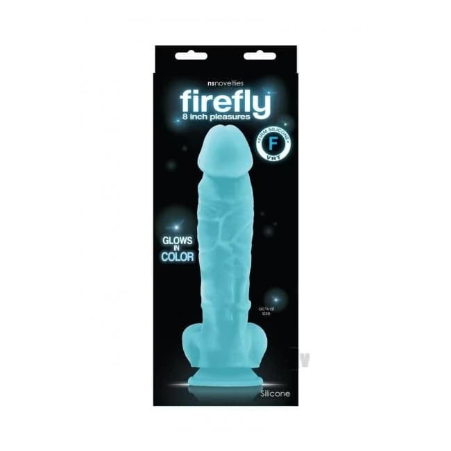 Firefly 8 Inch Dildo Blue - Image 1