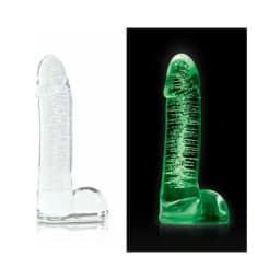 Firefly Glass - Smooth Ballsey - 4in Dildo - Clear, image 3